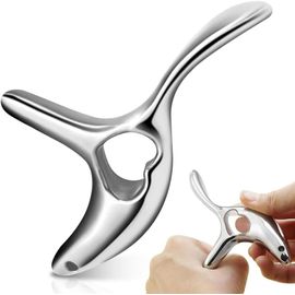 Appareil De Massage En Acier Inoxydable Gua Sha Avec Poignée Ergonomique, Pour Les Épaules, Dos, Bras, Jambes, Visage, Nuque, Détente Musculaire Et Circulation Sanguine