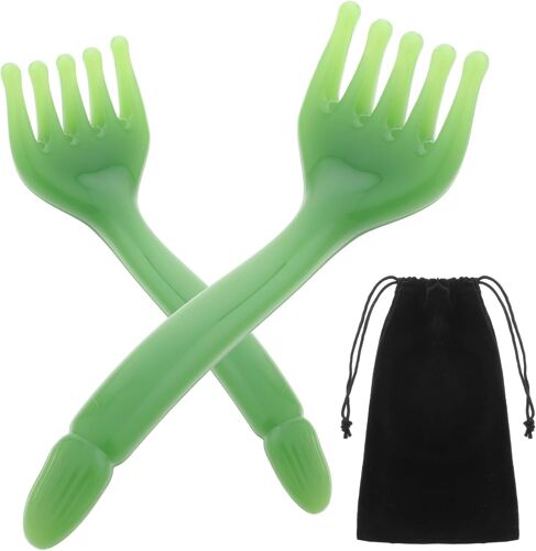 Lot De 2 Peignes De Massage, Appareil De Massage Du Cuir Chevelu, En Résine, Outil De Massage Du Cuir Chevelu, Relaxation Manuelle, Outil De Massage Spa Pour La Croissance Des Cheveux (Vert)
