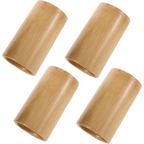 Lot De 4 Ventouses En Bambou Réutilisables Pour Massage Thérapeutes Petit Pot En Bambou Fournitures Pour Ventouses Marron