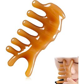 Peigne De Massage À Dents Larges | Peigne Gua Sha Polyvalent | Appareil De Massage De La Tête | Brosse De Massage Du Cuir Chevelu | Appareil De Massage Du Visage