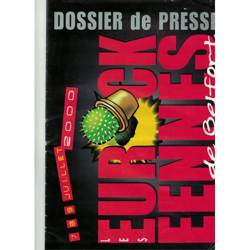Dossier De Presse Eurockeennes De Belfort 2000