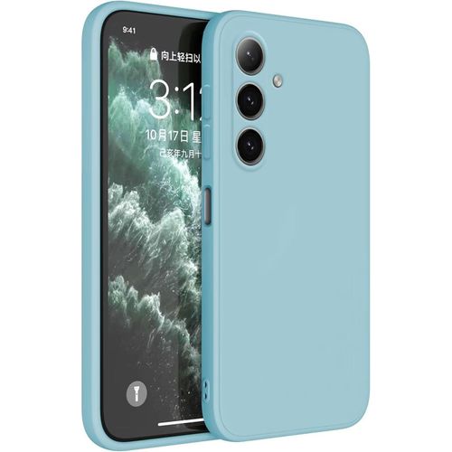 Coque Pour Samsung Galaxy S25 (6.2"" Inches) Etui Housse, Protecteur De Peau En Silicone Tpu - Bleu Clair