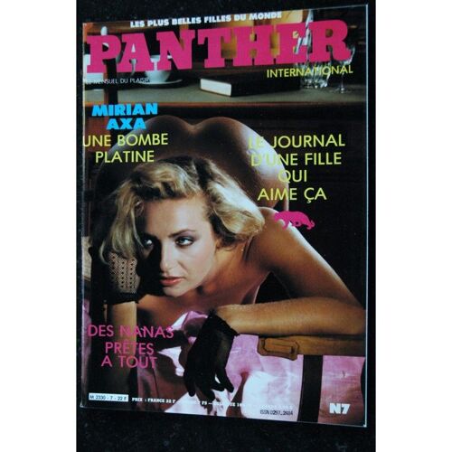 Panther International N° 7 Mirian Axa Le Journal D'une Fille Qui Aime Ça Sally Margot Sonia