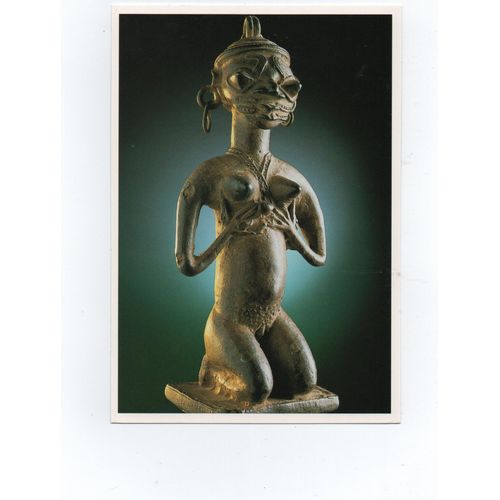 Yoruba - Nigéria. -Onile,Terre Mère,Sculpture En Laiton.