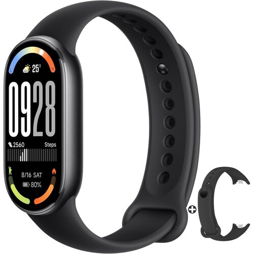 Ulteronixshop-Mi Smart Band 10 (2025) - Écran AMOLED 1,72"", 21 Jours d'Autonomie, Analyse Sportive, Étanche 5ATM, Suivi Santé (Cardiaque, SPO¿, Sommeil), Garantie 2 Ans (Noir)