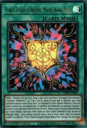 Yu Gi Oh Brol Fr091 Force Chaos D'argent Magie Rang-Plus Ultra Rare