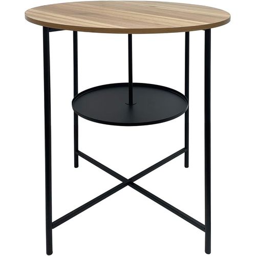 Table Basse Ronde Kd Marron Cm50x60x50