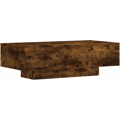 Table Basse,Table D'appoint Rectangulaire,Bout De Canapé,Meuble De Salon Salle De Séjour Intérieur,Moderne,Chêne Fumé Bois D'ingénierie