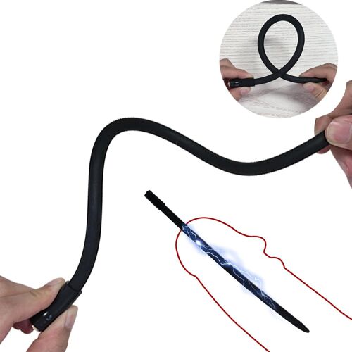 Kalanka-Electrochoc Urethral Sound Cathéter En Silicone Dilatation Stimulation Électronique Penil Plug Expander Sm Jouets Sexuels Légers Et Faciles À Porter (3mm)