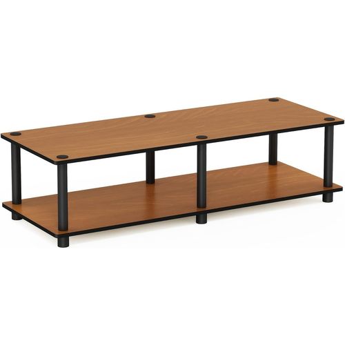 Simple Table Basse,Bois Dense,Light Cherry/Black,Wide 41.3""(W) X10.9(H) X15.6(D)