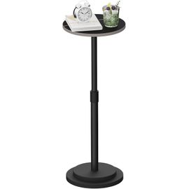 Table D¿Appoint,Hauteur Réglable Bout De Canapé,Tables Basse,Montage Facile,Style Industriel,Pour Salon,Chambre,Balcon,Paquet De 1,Noir,Gbz001cb-1