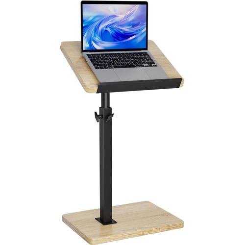Table D'appoint Forme C,Hauteur Réglable/360 ° Pivotant/Flip Bout De Canapé Pour Petits Espaces,Avec Déflecteur Anti-Chute,Petite Table Basse Pour Salon,Chambre,Naturelle Tvt004r
