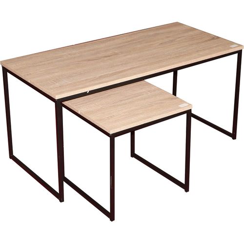 Urban Living Table Basse,Bois/Noir,Normal