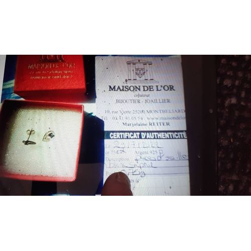 Boucle D Oreille Or Safir