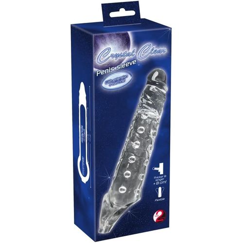 Crystal Gaine De Pénis Transparente 27.8 Cm