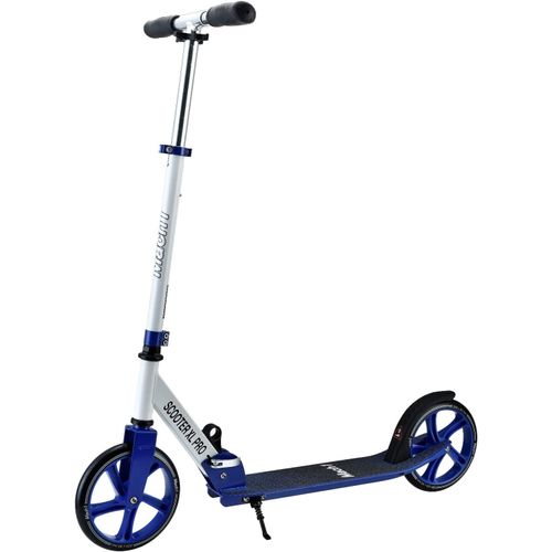 Kick Scooter Trottinette De Ville En Aluminium Taille Xxl 200 Mm Roues/Pneu Pour Adultes Et Enfants Trottinette Pliable (Xl,Blanc Bleu)