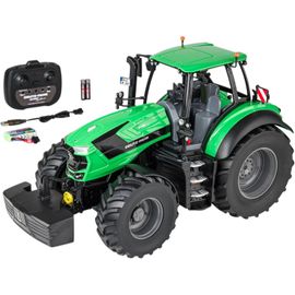 1:16 Tracteur Deutz-Fahr 8280 Ttv 100% Rtr-Véhicule Télécommandé,Engin De Chantier Avec Fonctions Lumière Et Son,Piles Et Télécommande Incluses,Vert,Rc,Remote Controled Car