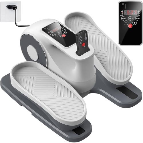 Mini Pedalier D Appartement,Électrique Velo Elliptique,Entraîneur De Jambes Avec Écran Et Télécommande,Pedalier Bureau Avec 2 Bandes Silencieuses,12 Vitesses Réglables