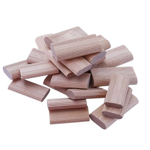 Lot de 50 chevilles Domino en bois de 8 mm, chevilles en hêtre, pour le travail du bois