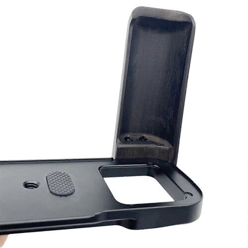 Support de plaque en L à dégagement rapide en bois pour poignée d'appareil photo GFX50R avec griffe porte-accessoire