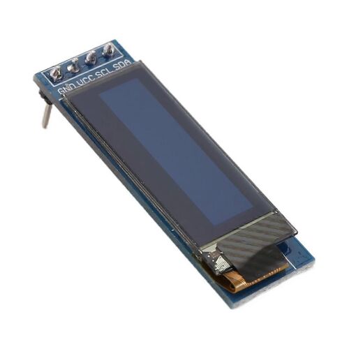 Module d'affichage OLED 0,91 pouce, pilote d'écran OLED DC 3,3 V, police blanche
