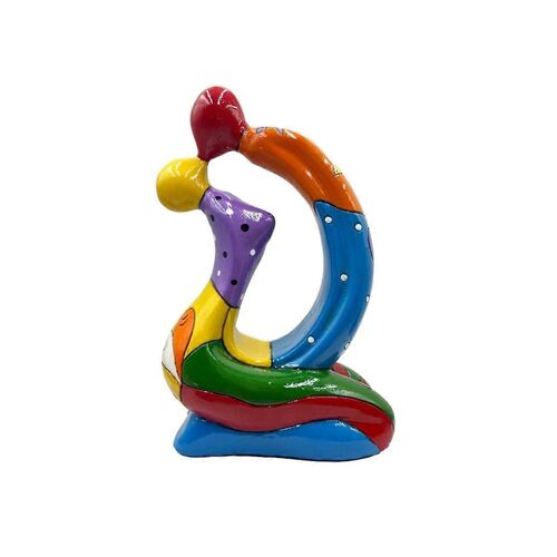 Embrasser les amoureux statue abstrait moderne résine artisanat couple sculpture ornements de bureau décoration de la maison pour chambre à coucher de bureau