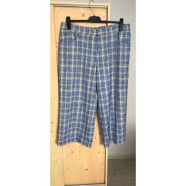 Pantalon Marque Zara Bleu Taille Xxl Coton Mélangé Très Bon État