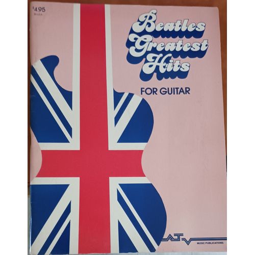 Song Books Beatles Greatest Hits For Guitare