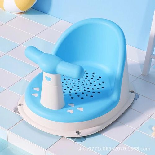Siège De Douche Portable Pour Enfants,Support De Douche Pour Nouveau-Nés Et Jeunes Enfants,Accessoires De Croissance Pour Enfants.Bleu.