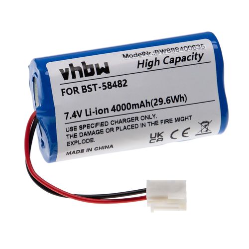 vhbw Batterie remplacement pour Bestway BST-58482 pour nettoyeur de piscine (4000mAh, 7,4V, Li-ion)
