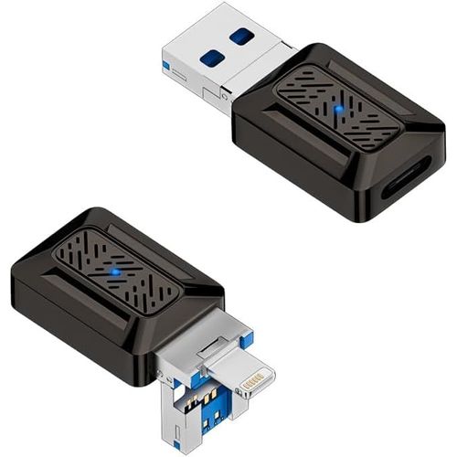 NFGR-Adaptateur Lightning Otg Usb C, 2 En 1 Type C Lightning Usb 2.0, Charge Rapide Pd 35 W, Prend En Charge Le Transfert De Données, Pas Pour Audio/Otg, Compatible Avec Lightning