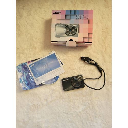 Samsung ST45 - Appareil photo numérique - compact - 12.2 MP - 3x zoom optique - flash 31 Mo - noir