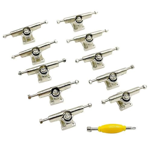 10 Pcs 29mm Fingerboard Trucks Finger Skateboard Deck Avec Écrous Avec Tournevis À Clé Pour Doigt