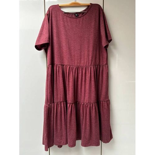 Robe Bordeaux Chiné Shein Curve - Taille 2xl