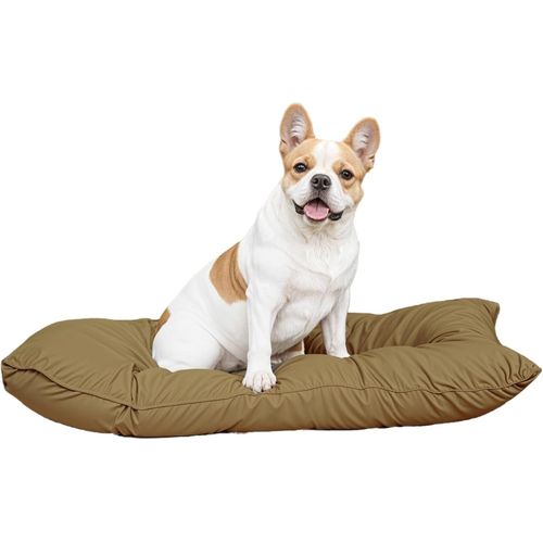 Sjzg-Maxi Coussin Elegant Pour Chien, En Microfibre, 60x100cm, Noisette