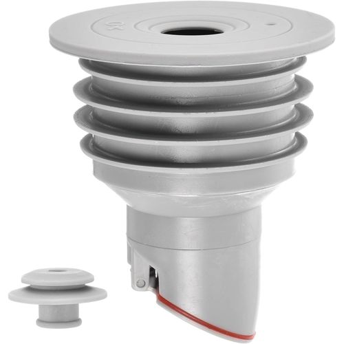 SJZG-Bouchon De Tuyau De Vidange De Machine À Laver, Anti-Odeur En Silicone Avec Couvercle D'Étanchéité Pour Toilettes, Baignoire, Cuisine, Machine À Laver, Gris (60-65 Mm)