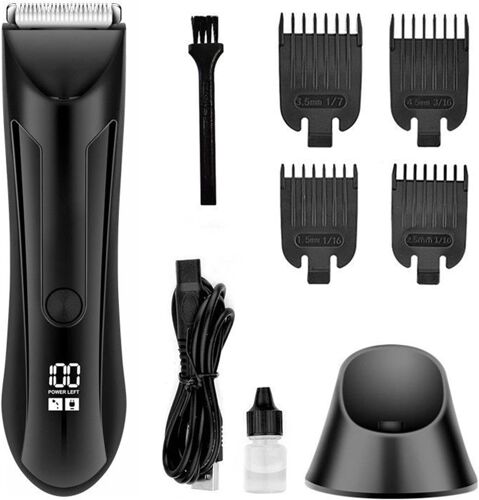 Sjzg-Tondeuse À Barbe Électrique,Tondeuse Corporelle Électrique Pour Homme - Rasoir Rechargeable De Précision Pour Le Rasage Du Nez, De La Moustache Et Du Visage, Compagnon De Voyage Pour Les Pères E