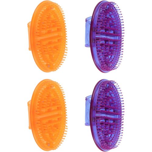 Sjzg-Lot De 4 Brosses De Massage Méridiennes Portables, Outil De Relaxation Pour Tout Le Corps, Appareil De Soins Méridiens, Salon De Beauté, Spa, Brosse De Massage, Outil De Massage Corporel