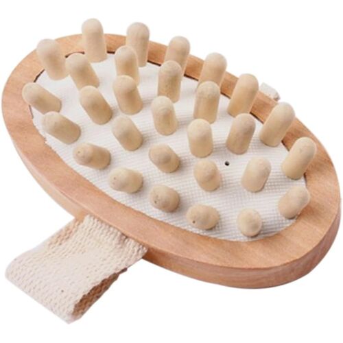 Sjzg-Brosse De Massage Corporelle En Bois Naturel Brosse De Bain Et De Pour Exfoliation Circulation Soins Des Pieds 