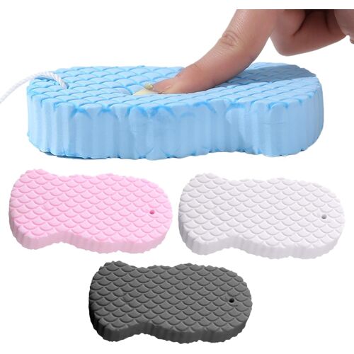 SJZG-Lot De 4 Éponges De Douche Pour Le Soin Du Corps Pour Exfolier Et Nettoyer Toute La Famille