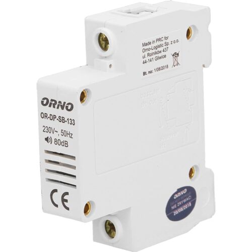 KALANKA-ORNO DP-SB-133 Sonnette Filaire Mécanique pour Le Module Rail DIN-1 1 Tonne 80dB