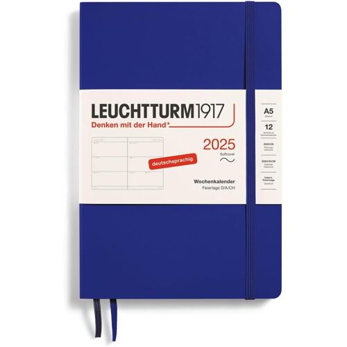 Agenda Semainier 2025, Moyen, Format A5, Couverture Souple, Encre En Allemand