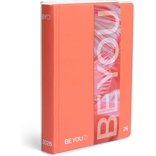 Color Bright Energy, Agenda Scolaire 2025-2026, Agenda 12 Mois Daté, Format Facile 12,5 Cm X 16,5 Cm, Couverture Transparente, Journal Avec Autocollant Et Marque-Page