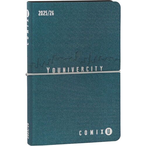 Agenda Hebdomadaire 2025-2026 Agenda 13 Mois Avec Couverture Souple En Pu, Élastique, 224 Pages, Idéal Pour L'université, 11,8 X 18 Cm, Noir
