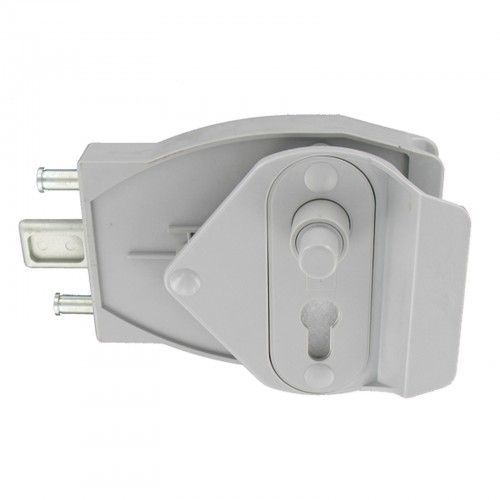 Serrure réversible à bouton poussoir - gris - EE TIRARD