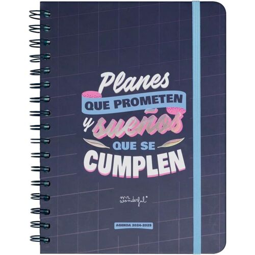 Mr.Wonderful - Agenda Wonder 2024-25 Hebdomadaire - Plans Promettant Et Rêves Qui Se Réalisent - Agenda Scolaire Avec Organisation Hebdomadaire