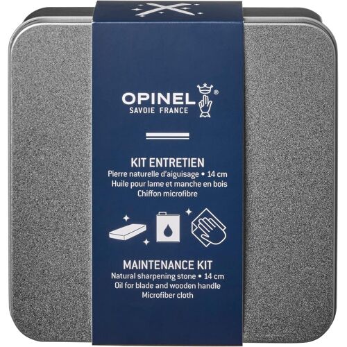 Senior-- Kit Dentretien Pour Couteaux - 1 Boîte De Rangement, 1 Grande Pierre Daffûtage, 1 Bidon Dhuile, 1 Chiffon Microfibre 20 X 20 Cm - Garantie À Vie[L1298]