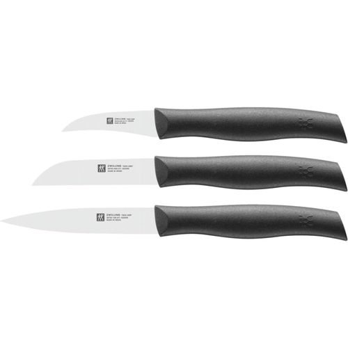 Set De Couteaux De Cuisine (6 Pièces), Lames : 12 Cm, Acier Spécial Inoxydable/Manche Plastique, Série Twin Grip, Noir