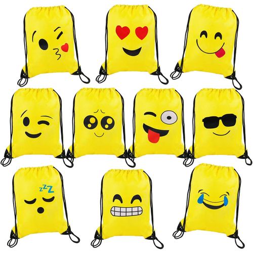 acdsgd-Sac à Dos Avec Cordon de Serrage Dessin Animé Sac à Dos PE Sacs pour Enfants et Adultes Sac de faveurs de Fête D'anniversaire Remplisseurs de Partie Pour Garçon Fille 10Pcs