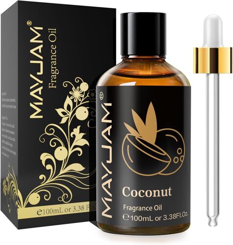 Kalanka-Huile Essentielle De Noix De Coco 100ml, Huile De Parfumée De Qualité Supérieure Pour Diffuseur D'huiles Essentielles, Aromathérapie, Humidificateur 